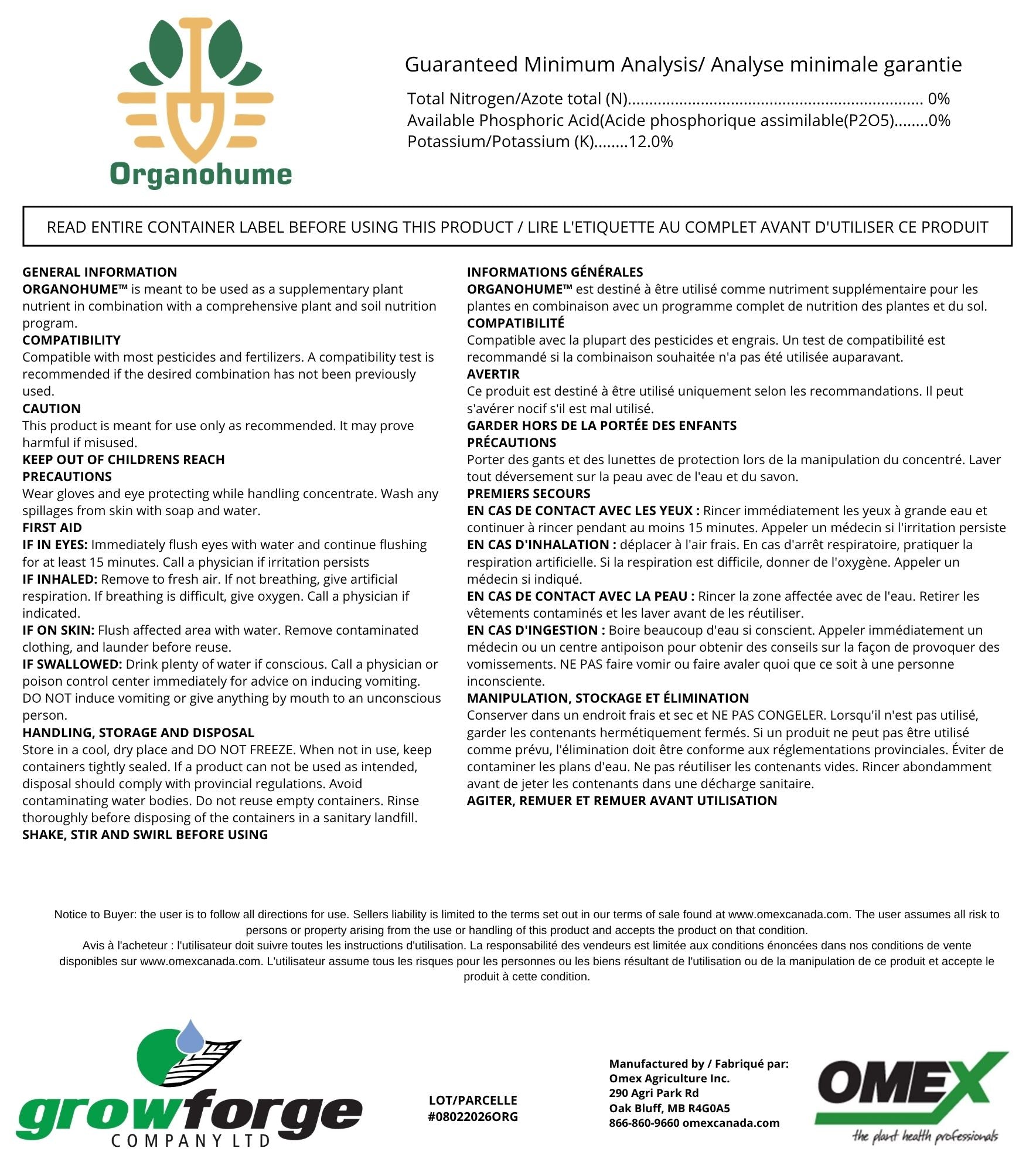 Organohume 12% Humic Acid