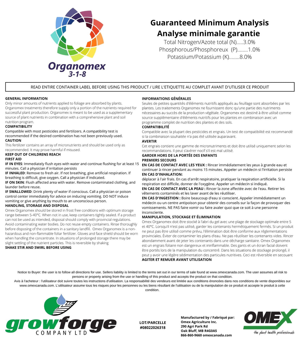 Organomex 3-1-8